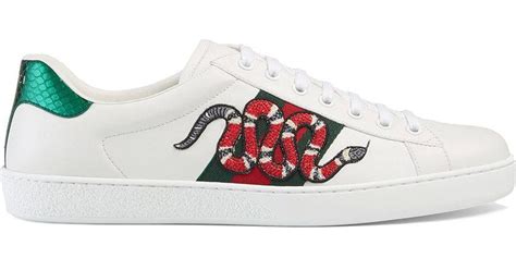 gucci snake sneakers fake|gucci embroidered snake sneakers.